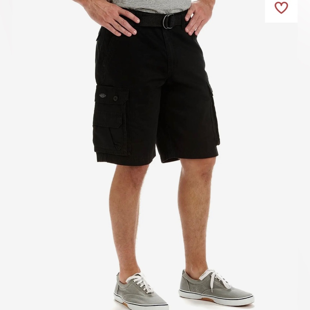 Lee Men's Big & Tall Dungarees New Belted Wyoming Cargo Short , no belt